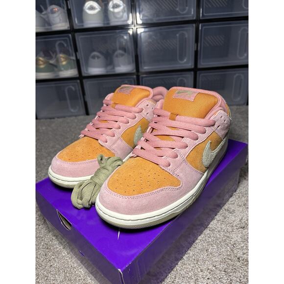 Nike SB Dunk Low Pro Red Stardust Neutral Olive HJ4135-600 Size 10.5 Ships Fast - Picture 3 of 7